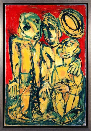 Martin van Wordragen - Olieverf op doek, Lapzwansers - Ingelijst (Groot) kopen? Bied vanaf 300!