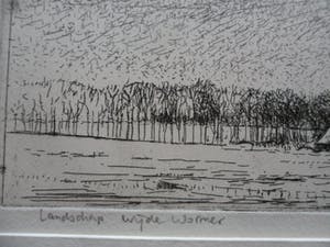 Piet Hein Zijl - Droge naald. Titel, Landschap Wijdewormer. kopen? Bied vanaf 20!