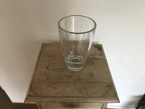 Royal Leerdam - Mooie gegraveerde kristallen vaas kopen? Bied vanaf 50!