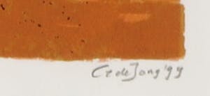 Cor de Jong - Zeefdruk, Het Voorteken - Ingelijst kopen? Bied vanaf 1!