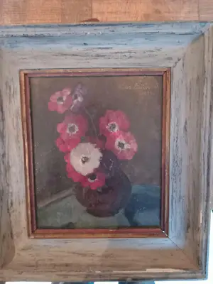 Koos Stikvoort - vaas met bloemen rood en een wit kaufen? Bieten Sie von 100!