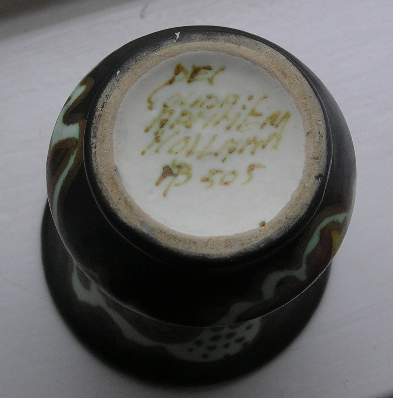 Arnhemsche Fayencefabriek - Platelen vaasje decor Gouda kopen? Bied vanaf 14!