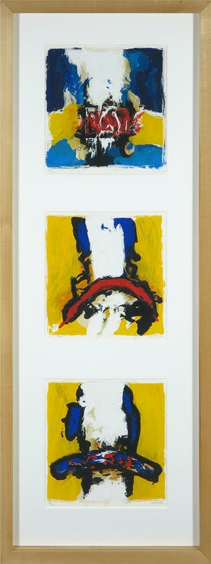 Hans Vanhorck - Zeefdruk, Zonder titel - Ingelijst (Groot) kopen? Bied vanaf 35!