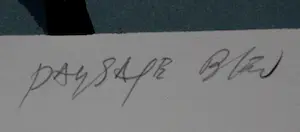 Fon Klement - Boardsnede: "Paysage blue" - 1995 kopen? Bied vanaf 125!