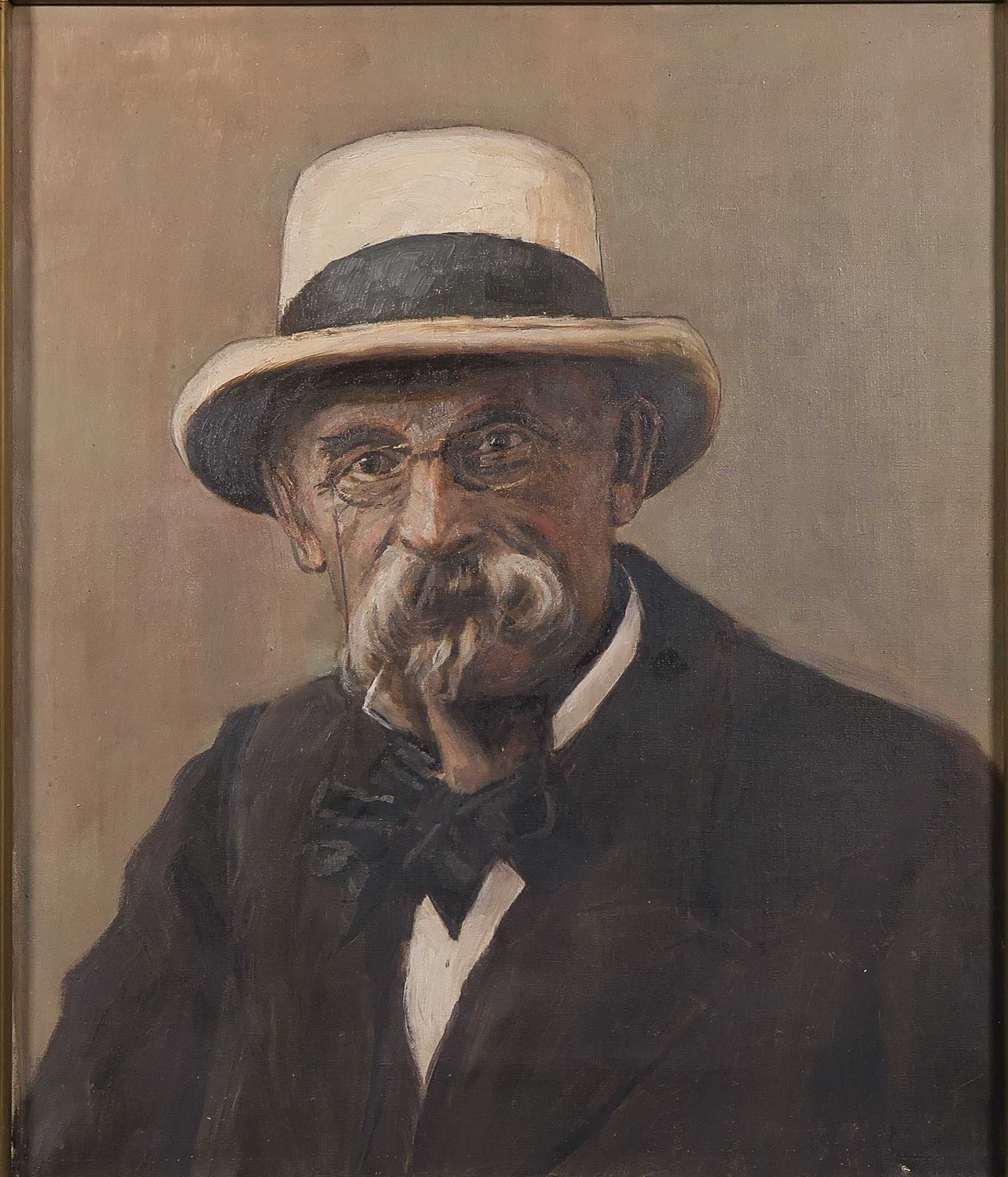 Hans Munzinger - Olieverf op doek, Portret - Ingelijst kopen? Bied vanaf 100!