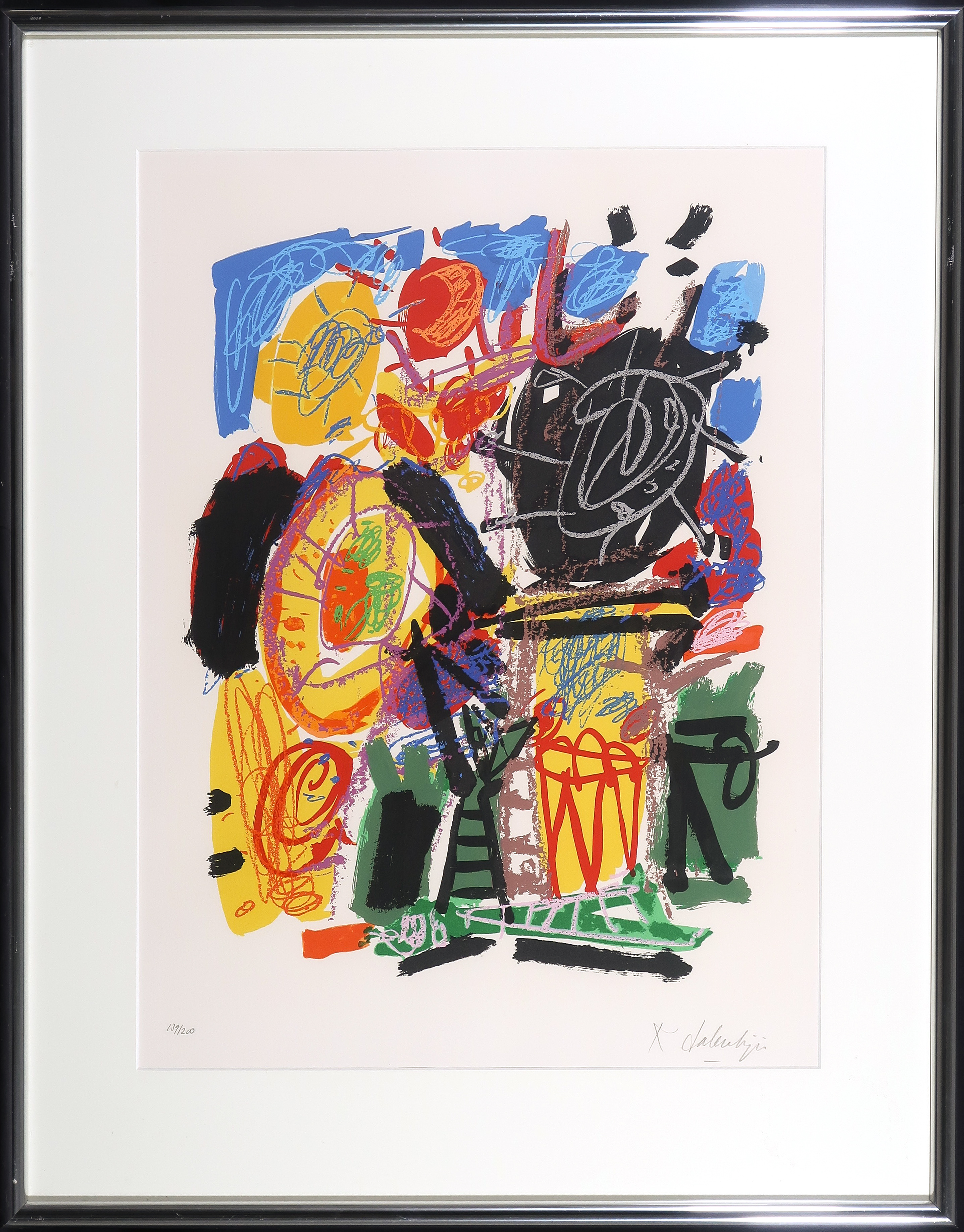 Kees Salentijn - Zeefdruk, Hommage aan Van Gogh - Ingelijst kopen? Bied vanaf 50!