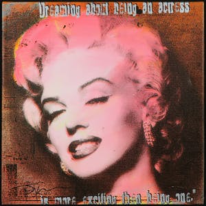 Jorg Doring - Gemengde techniek op doek, Marilyn Monroe kopen? Bied vanaf 60!