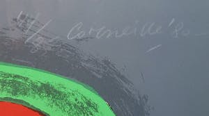 Corneille - 'L’oiseau sur la tête' - Groot - Imposant ingelijst (nieuw) kopen? Bied vanaf 645!