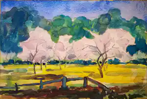 Henk Melgers - Bloesem. Boomgaard. vendu pour 109€ !