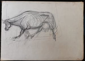 Johan Dijkstra - Potloodschets kopen? Bied vanaf 60!