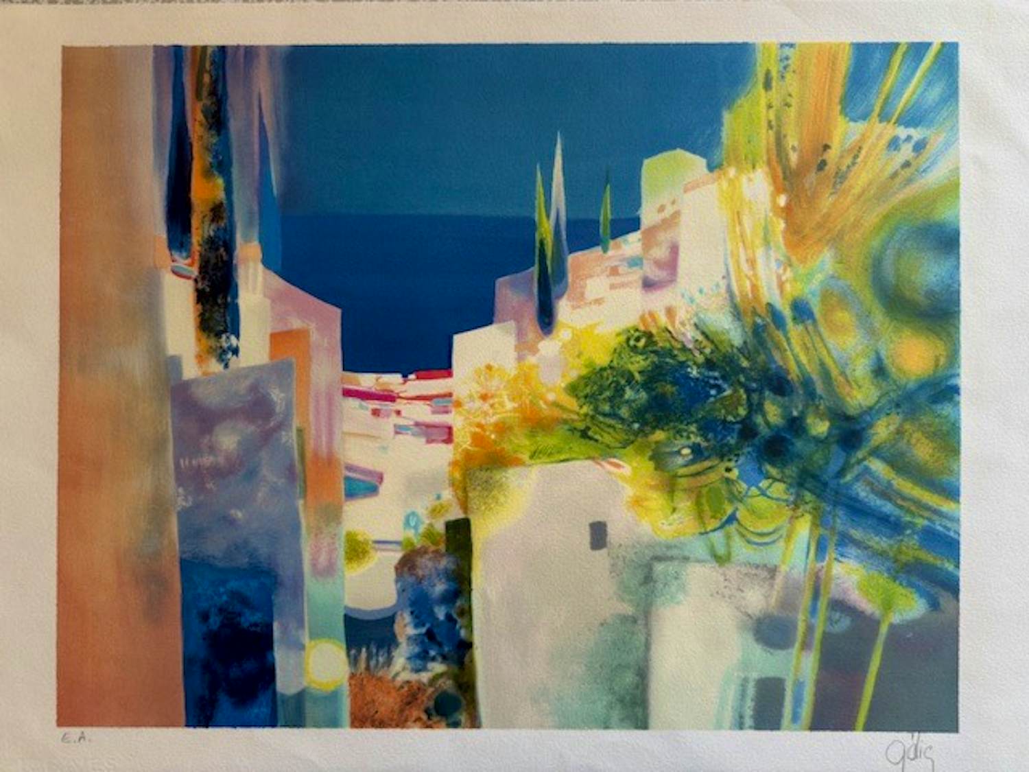 Daniel Gélis - Lithographie "Un été à Mikonos" kopen? Bied vanaf 90!