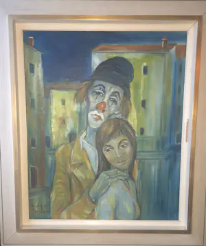 Georges Cheber - Clown met vrouw kopen? Bied vanaf 80!