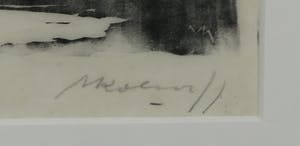 Mark Kolthoff - Houtsnede, Zittende figuur - Ingelijst kopen? Bied vanaf 35!