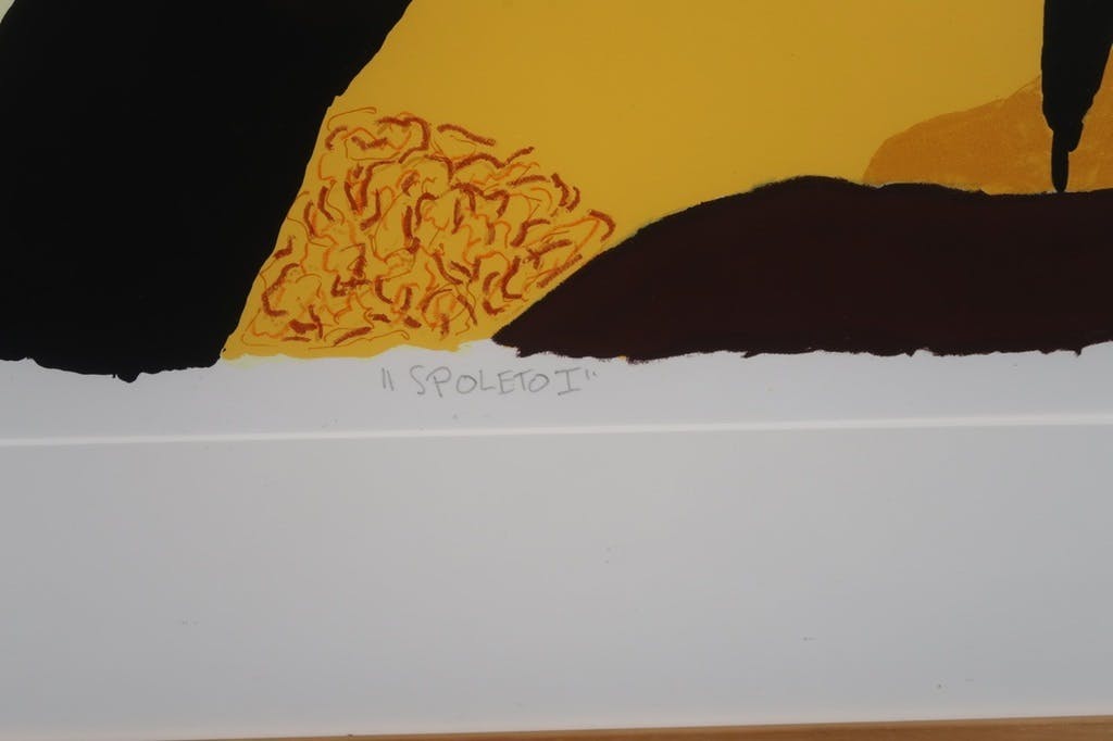 Ronald Boonacker - Ronald Boonacker: Zeefdruk, Spoleto I - Ingelijst (groot) kopen? Bied vanaf 50!