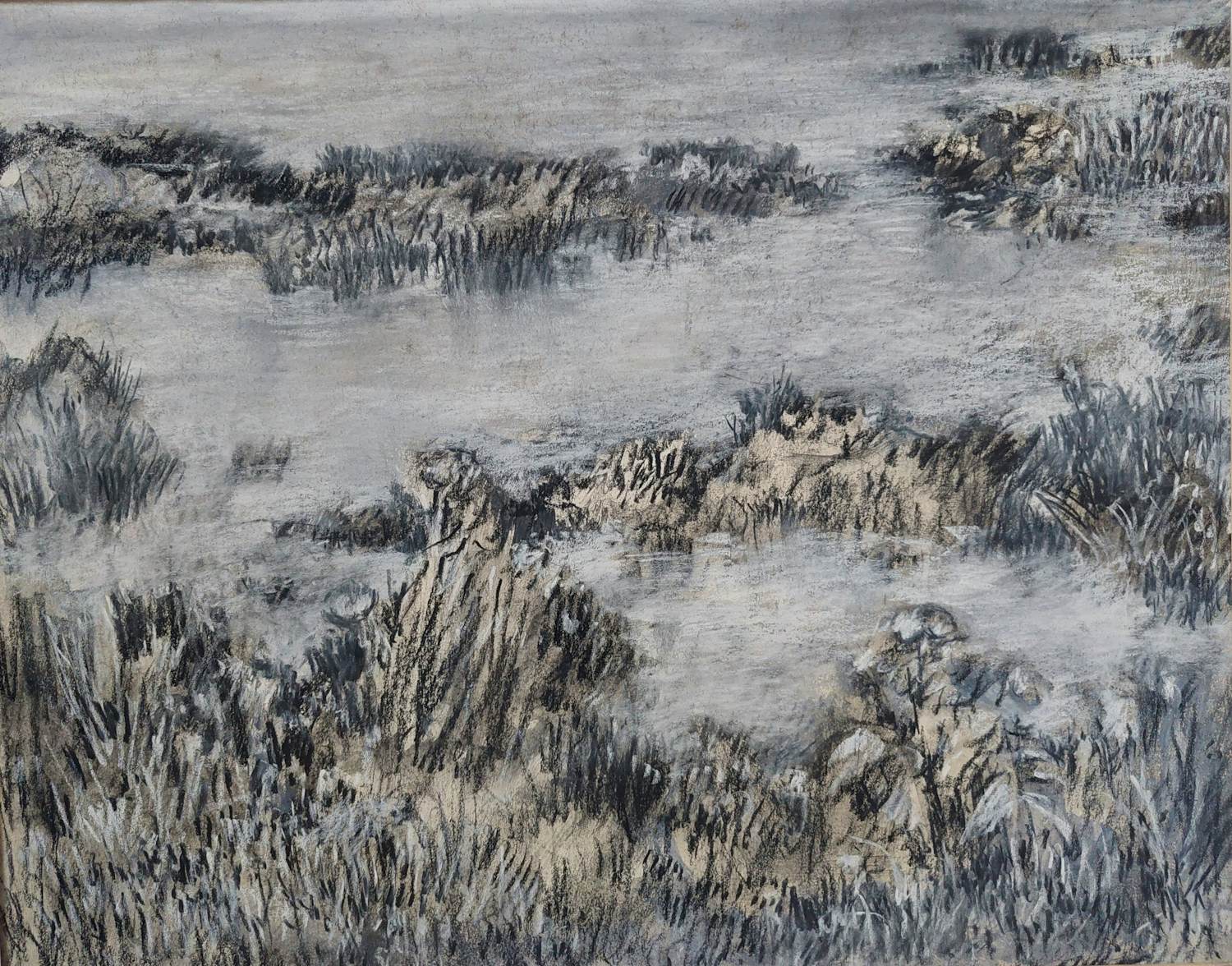 Jan Miechels - Landschap + boek Jan Miechiels Het andere kijken kopen? Bied vanaf 1!