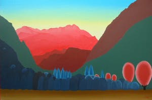 Hein van der Meij - "zonsondergang" in Oostenrijk. kopen? Bied vanaf 49!