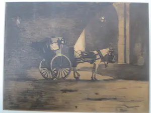 Willem Witsen - Rijtuig onder Waterloo Bridge Londen 1890 kopen? Bied vanaf 250!