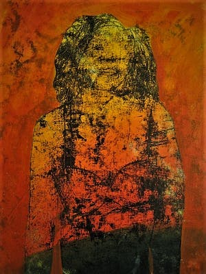 Sjer Jacobs - KunstAcademie Maastricht - Manshoog Olieverf "Veelzijdige vrouw" gesigneerd kopen? Bied vanaf 369!