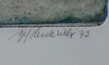 Sjef Henderickx - Ets: Bizarre scene met baviaan - 1973 kopen? Bied vanaf 35!