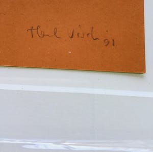 Henk Visch - Litho/collage “Was machen meine Hände..” gesigneerd en nieuw ingelijst kopen? Bied vanaf 125!