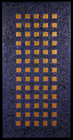 Pim Lenos - Gemengde techniek op paneel, Zonder titel (Groot!) kopen? Bied vanaf 1!