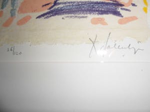 Kees Salentijn - Zeefdruk, Vogel II - Zeer mooi ingelijst kopen? Bied vanaf 60!