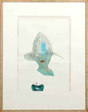 Robbie Cornelissen - Gouache en potlood, De Zieke Schilder I - Ingelijst verkocht voor € 100!