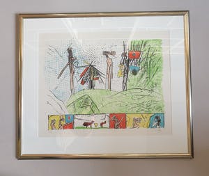 Roberto Matta - Zonder Titel - 117/190 - Gesigneerd - Mooi ingelijst!! kopen? Bied vanaf 250!