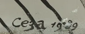 Niet of onleesbaar gesigneerd - Gemengde techniek op doek, Zonder titel (Zeer groot) kopen? Bied vanaf 1!