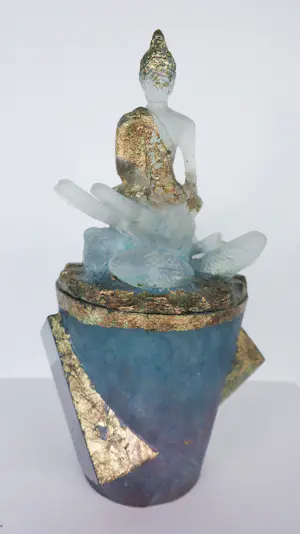 Richard Price - Sculptuur van glas (unicum), Helping Hand / Buddha Jar kopen? Bied vanaf 300!