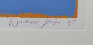 Wouter Stips - Zeefdruk, Vrije val met tasje - Ingelijst kopen? Bied vanaf 50!