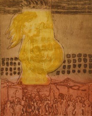 Jan Montyn - Fiesta Erotica Tropiana, 16/30, 1996 - Ets en aquatint op papier kopen? Bied vanaf 30!