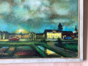 Paul van Eeden - "Benzinepomp bij avond" kopen? Bied vanaf 150!