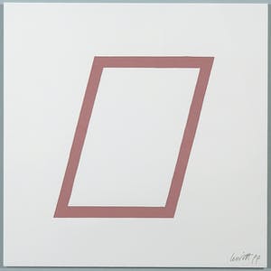 Sol LeWitt - Zeefdruk uit de serie 'Five Geometric Figures in Five Colors' - Ingelijst kopen? Bied vanaf 450!