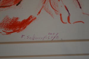 Frans Schuursma - Vrijend koppel - gesigneerde potloodtekening kopen? Bied vanaf 1!