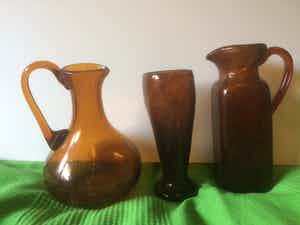 Max Verboeket - 6 x Kristalunie Maastricht "Antiqua" vazen 1962 verkocht voor € 55!