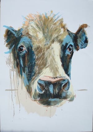 Theo Onnes - Koe zeefdruk kopen? Bied vanaf 199!