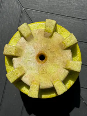 Andries Dirk Copier - Geel graniver cactuspot - Glasfabriek Leerdam kopen? Bied vanaf 50!