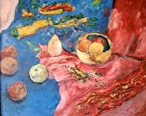 Niet of onleesbaar gesigneerd - Stilleven verkocht voor € 1!