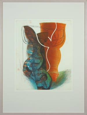 Hans Vredegoor - Kleurenets en aquatint, Tweespraak - Ingelijst kopen? Bied vanaf 1!