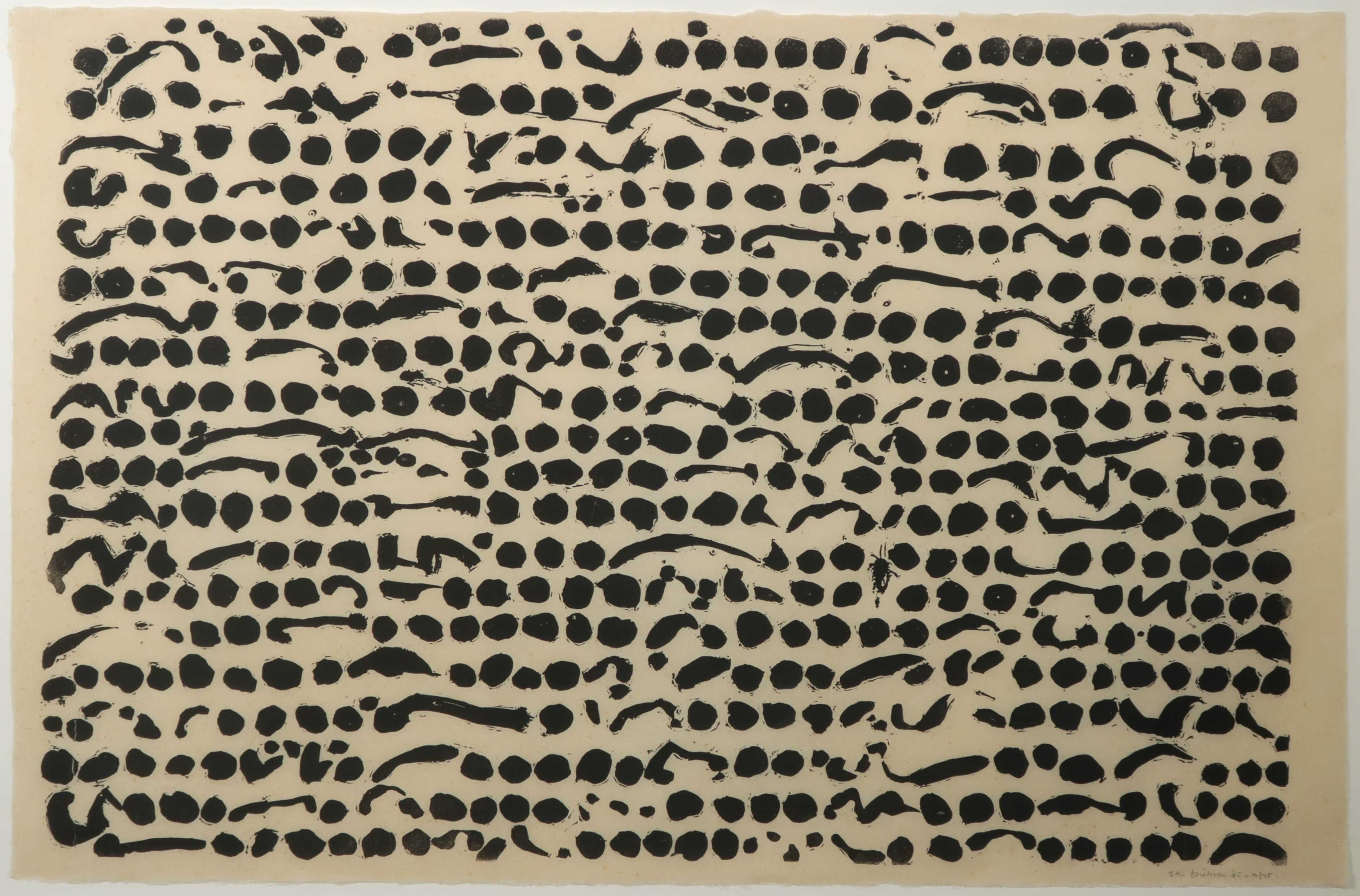 Jef Diederen - Lino op Japans papier, Krekels - Ingelijst kopen? Bied vanaf 70!