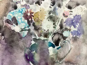 Jan Stekelenburg - Stilleven met bloemen - aquarel kaufen? Bieten Sie von 75!