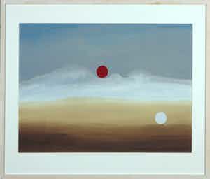 Henri Plaat - Gouache, Zonder titel - Ingelijst verkocht voor € 1!