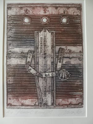 Enric Adsera Riba - Zeefdruk. Titel, "Silverseal". kopen? Bied vanaf 30!