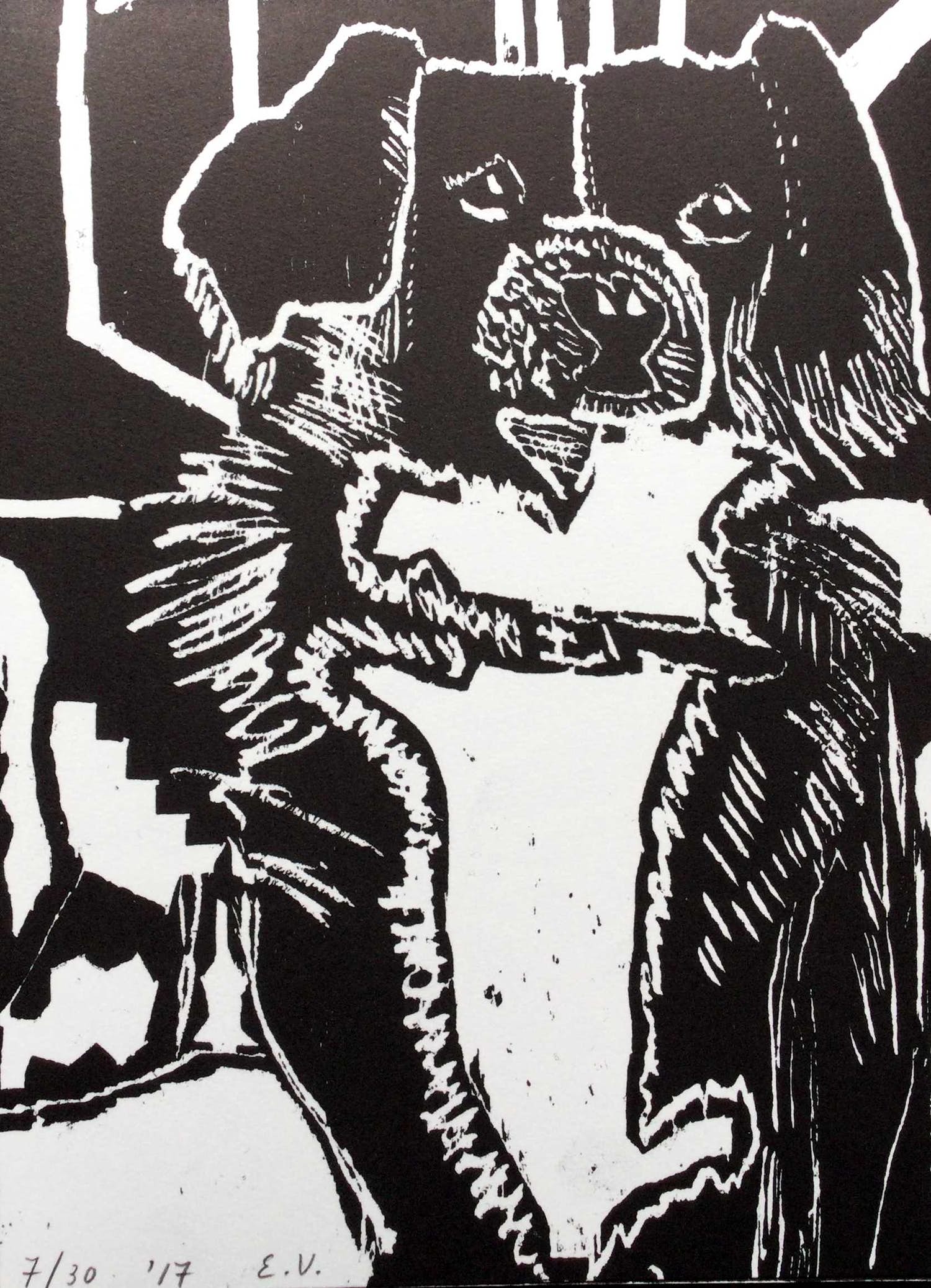 Emo Verkerk - Tsjip en hun vrienden, Signature XX, cassette met 6 houtsnedes kopen? Bied vanaf 400!