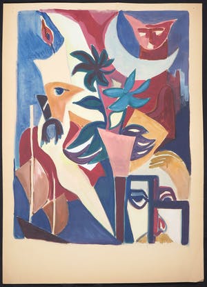 Joe Wols - Gouache op papier, Zonder titel kopen? Bied vanaf 1!