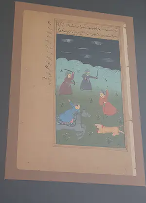 Niet of onleesbaar gesigneerd - Perzisch (?) jacht tafereel kopen? Bied vanaf 1!