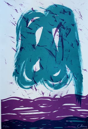 Hugo Claus - Litho met gedicht - Herfst 2 kopen? Bied vanaf 10!