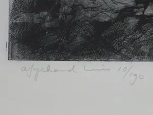 Dirkje Kuik - Afgebrand huis - Ets kopen? Bied vanaf 70!