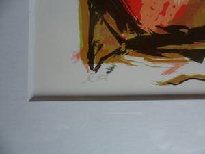 Yvonne van Eyden - Leunend Figuur - gesigneerde zeefdruk - 1987 kopen? Bied vanaf 20!